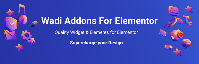 wadi addons for elementor banner WordPress